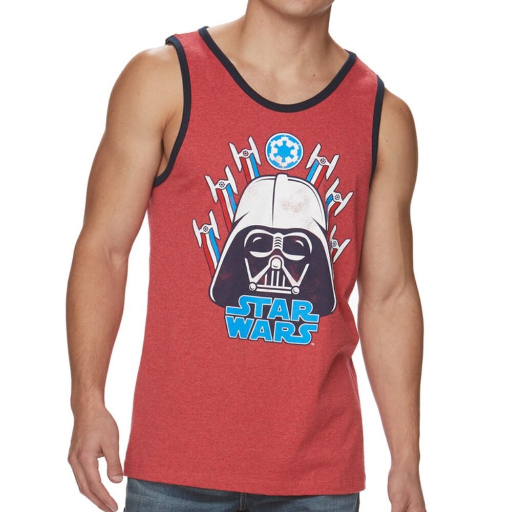 New! Star Wars Darth Vader Americana Tank Top T-Shirt